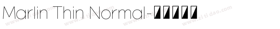 Marlin Thin Normal字体转换